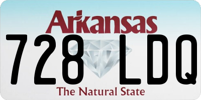 AR license plate 728LDQ
