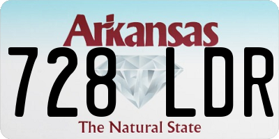 AR license plate 728LDR
