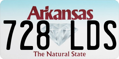 AR license plate 728LDS