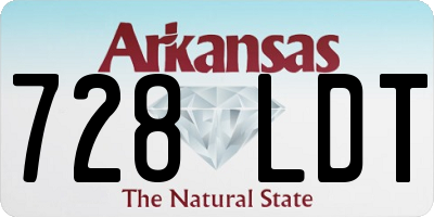 AR license plate 728LDT
