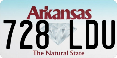 AR license plate 728LDU
