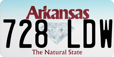 AR license plate 728LDW