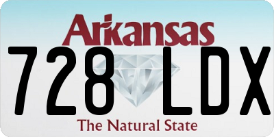 AR license plate 728LDX