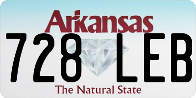 AR license plate 728LEB