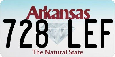 AR license plate 728LEF