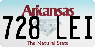 AR license plate 728LEI
