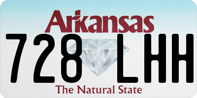 AR license plate 728LHH