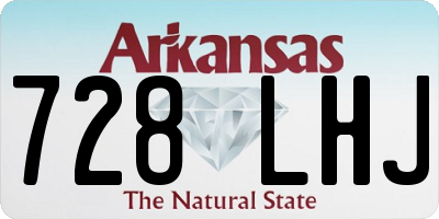 AR license plate 728LHJ