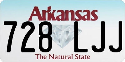 AR license plate 728LJJ