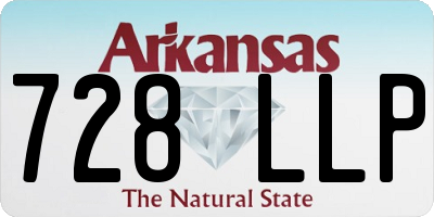 AR license plate 728LLP