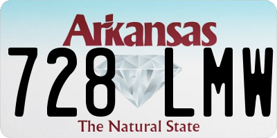 AR license plate 728LMW