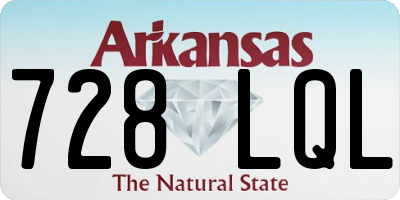 AR license plate 728LQL