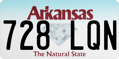 AR license plate 728LQN