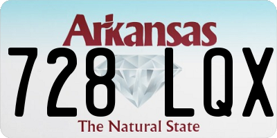 AR license plate 728LQX