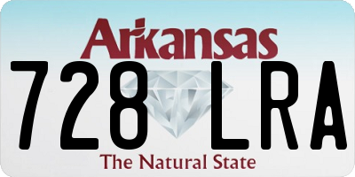 AR license plate 728LRA