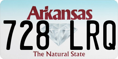 AR license plate 728LRQ