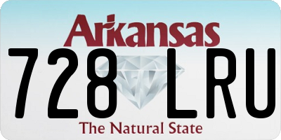 AR license plate 728LRU