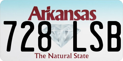 AR license plate 728LSB