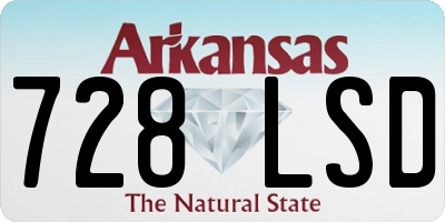 AR license plate 728LSD