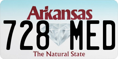 AR license plate 728MED
