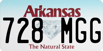 AR license plate 728MGG