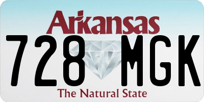 AR license plate 728MGK