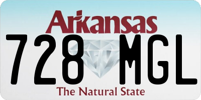 AR license plate 728MGL