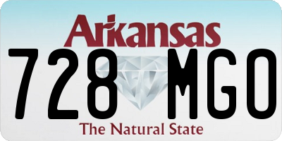 AR license plate 728MGO