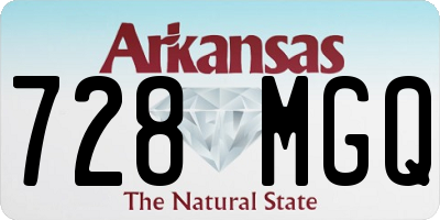 AR license plate 728MGQ