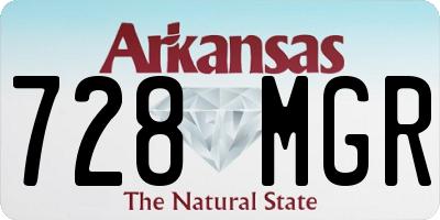 AR license plate 728MGR