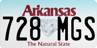 AR license plate 728MGS