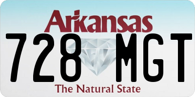 AR license plate 728MGT