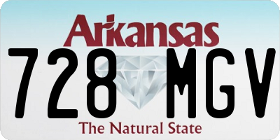 AR license plate 728MGV