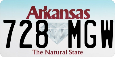 AR license plate 728MGW