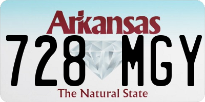 AR license plate 728MGY