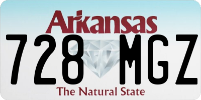 AR license plate 728MGZ