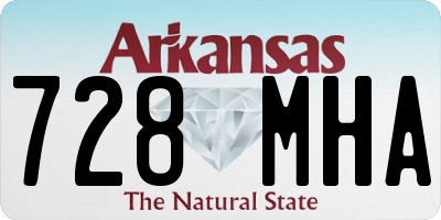 AR license plate 728MHA