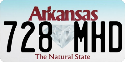 AR license plate 728MHD