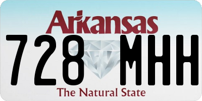 AR license plate 728MHH