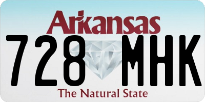 AR license plate 728MHK