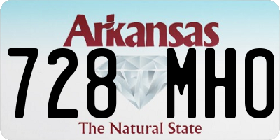 AR license plate 728MHO
