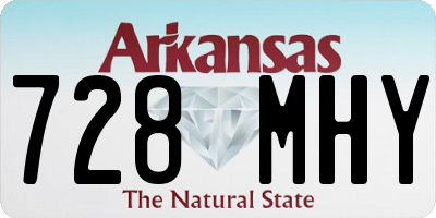 AR license plate 728MHY