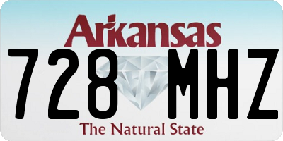 AR license plate 728MHZ