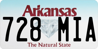 AR license plate 728MIA