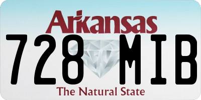 AR license plate 728MIB