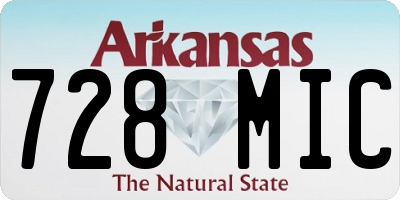 AR license plate 728MIC