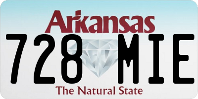 AR license plate 728MIE
