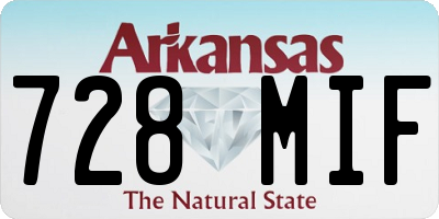 AR license plate 728MIF