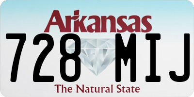 AR license plate 728MIJ