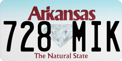 AR license plate 728MIK